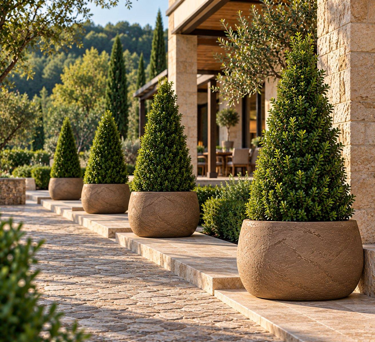 Buxus u ukrasnoj tegli — Le Papillon