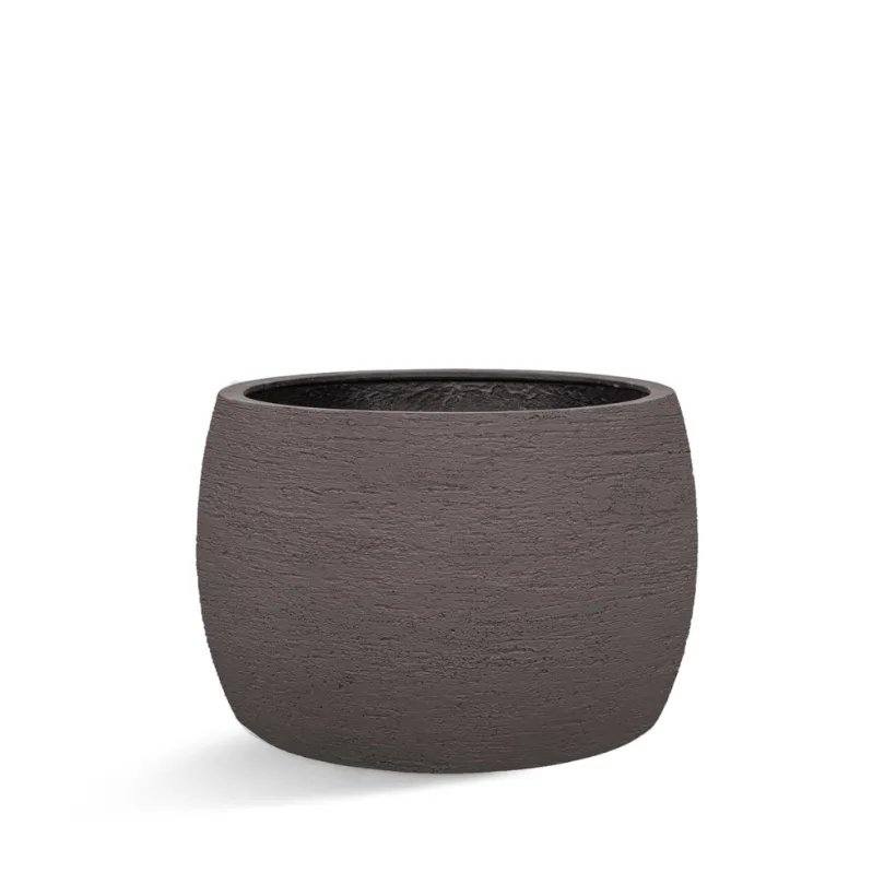 Terreno Modern Bowl Ash Brown — dizajnerska ukrasna tegla, Le Papillon